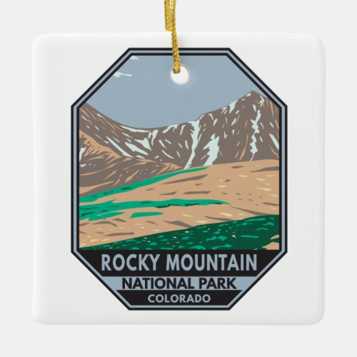 Rocky Mountain National Park Colorado Grays Peak Ceramic Ornament