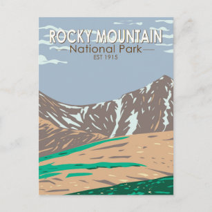 Rocky Mountain National Park Colorado Grays Peak Postcard