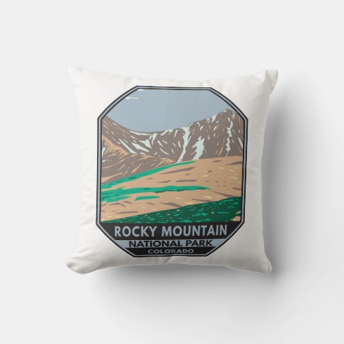 Rocky Mountain National Park Colorado Grays Peak Throw Pillow