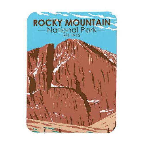 Rocky Mountain National Park Colorado Longs Peak Magnet