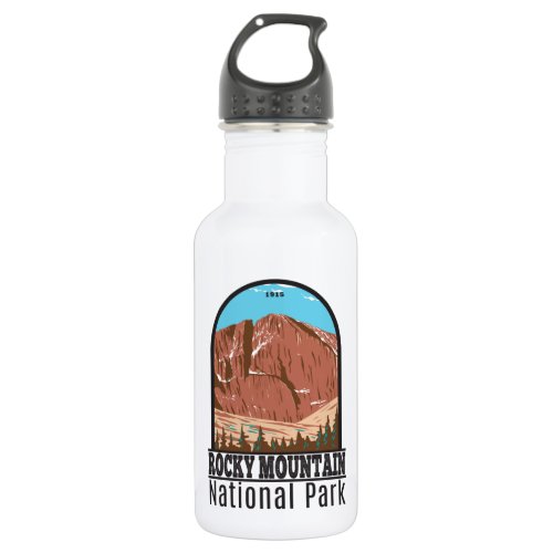 Rocky Mountain National Park Colorado Longs Peak Stainless Steel Water Bottle