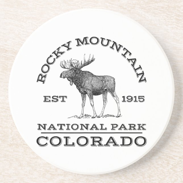 Rocky Mountain National Park Colorado Moose Hike O Coaster (Front)