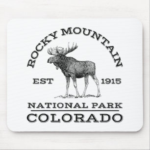Rocky Mountain National Park Colorado Moose Hike O Mouse Pad