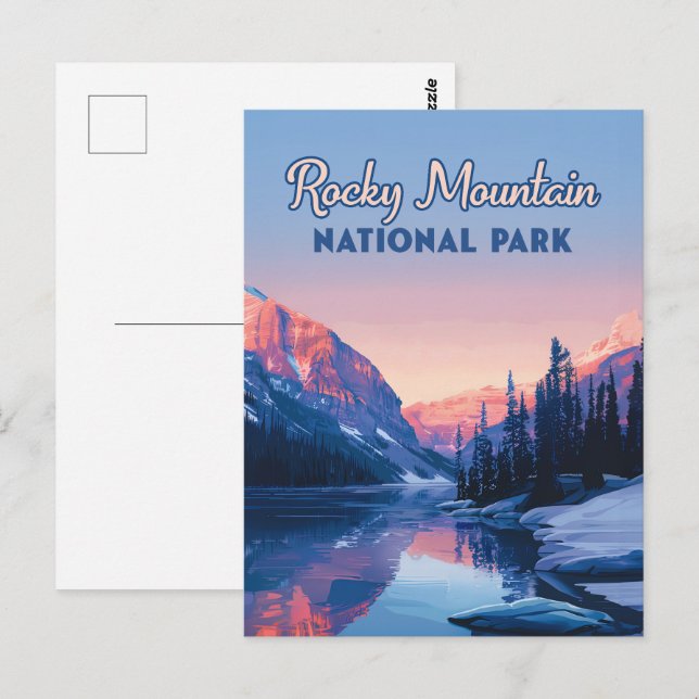 Rocky Mountain National Park Colorado Mountains Postcard (Front/Back)