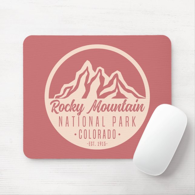 Rocky Mountain National Park Colorado Mouse Pad (With Mouse)