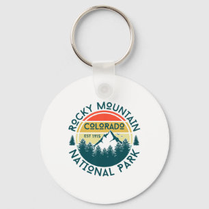 Rocky Mountain National Park Colorado Nature Hikin Keychain