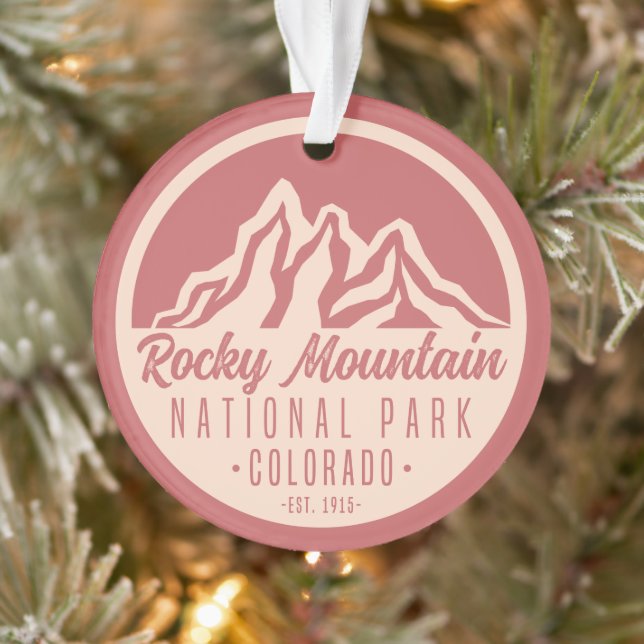 Rocky Mountain National Park Colorado Ornament (Tree)