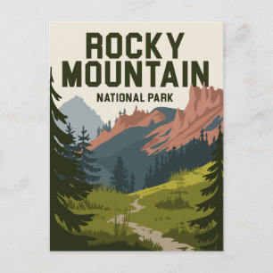 Rocky Mountain National Park Colorado Postcard
