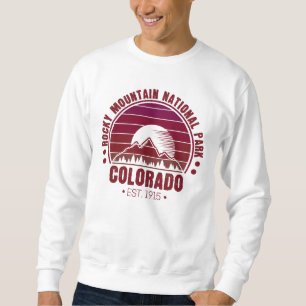 Rocky Mountain National Park Colorado Retro Sweatshirt