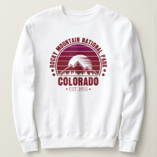 Rocky Mountain National Park Colorado Retro Sweatshirt
