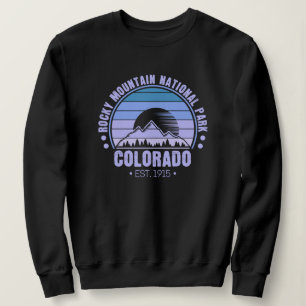 Rocky Mountain National Park Colorado Retro Sweatshirt