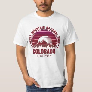 Rocky Mountain National Park Colorado Retro T-Shirt
