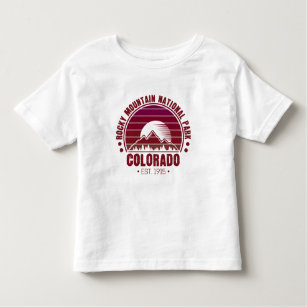 Rocky Mountain National Park Colorado Retro Toddler T-shirt