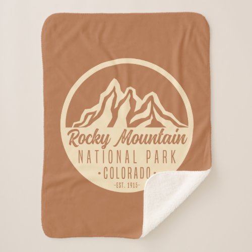 Rocky Mountain National Park Colorado Sherpa Blanket