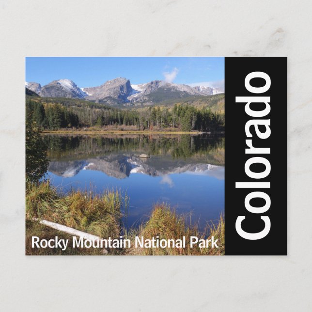 Rocky Mountain National Park Colorado Sprague Lake Postcard (Front)