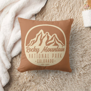 Rocky Mountain National Park Colorado Throw Pillow