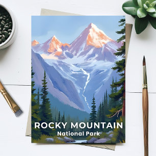 Rocky Mountain National Park Colorado Travel Art Postcard