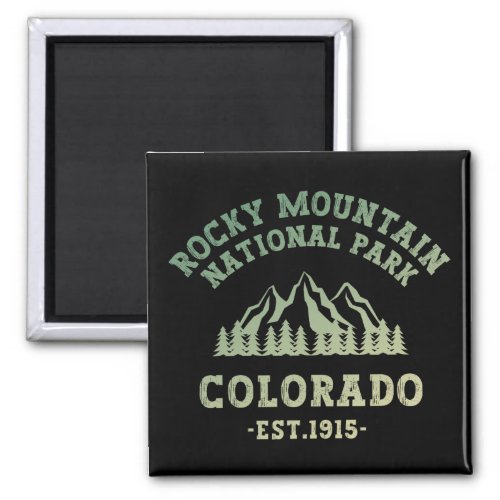 Rocky Mountain National Park Colorado USA Gradient Magnet