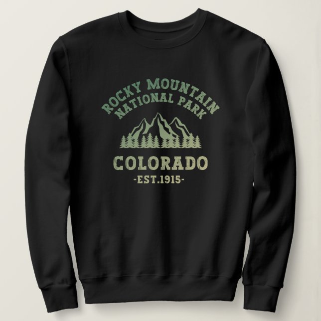 Rocky Mountain National Park Colorado USA Gradient Sweatshirt (Design Front)