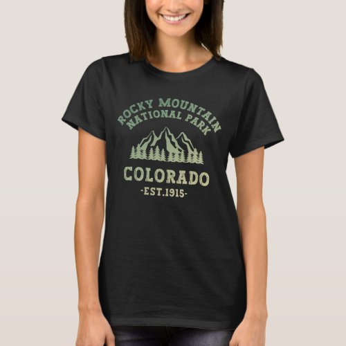 Rocky Mountain National Park Colorado USA Gradient T_Shirt