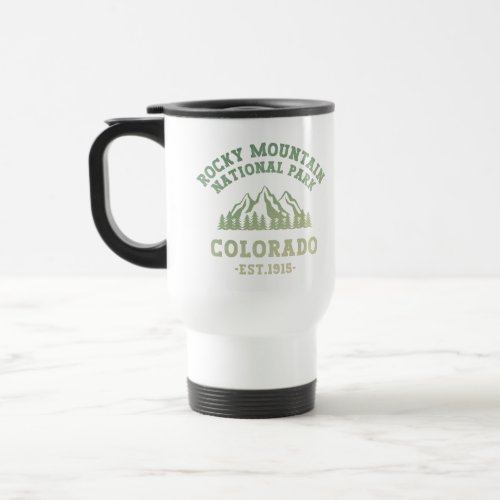 Rocky Mountain National Park Colorado USA Gradient Travel Mug