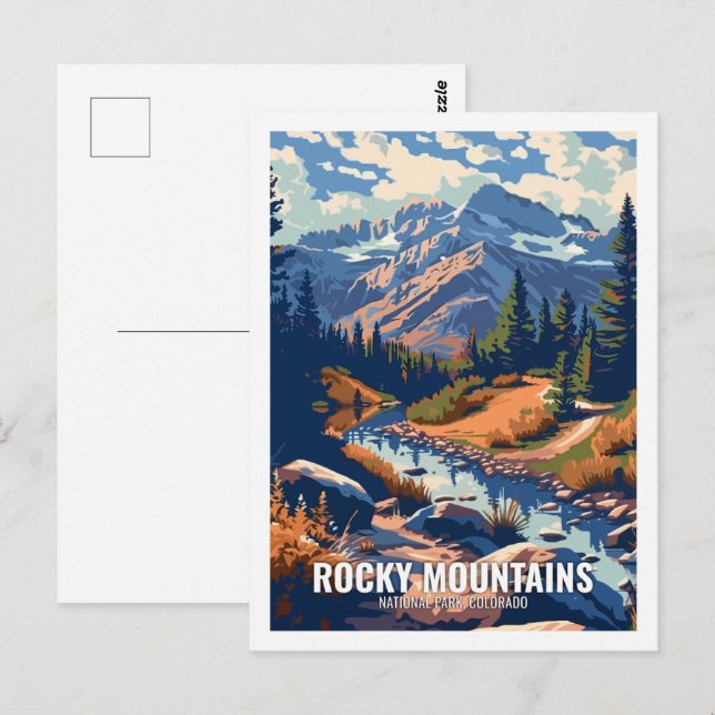 Rocky Mountain National Park Colorado USA  Postcard (Front/Back)