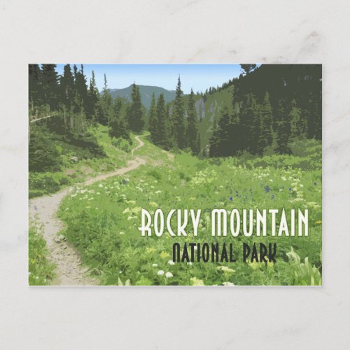 Rocky Mountain National Park Colorado Vintage Postcard