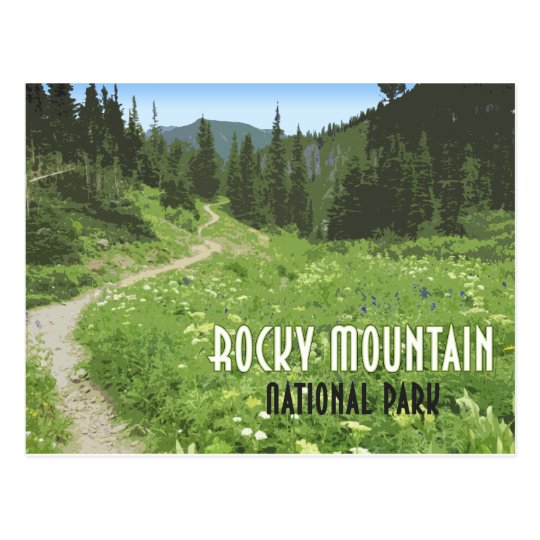Rocky Mountain National Park Colorado Vintage Postcard | Zazzle.com