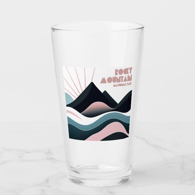 Rocky Mountain National Park Colored Hills Glass (Front)