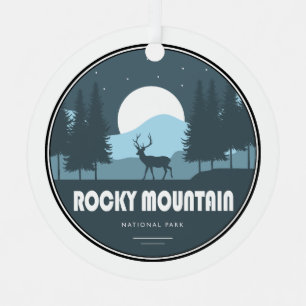 Rocky Mountain National Park Deer Metal Ornament