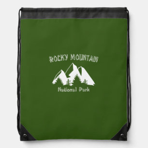 Rocky Mountain National Park Drawstring Bag