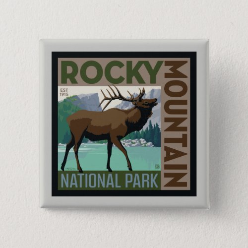 Rocky Mountain National Park  Elk Button
