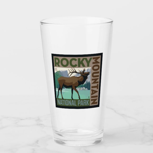 Rocky Mountain National Park | Elk Glass (Front)
