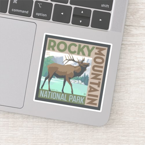 Rocky Mountain National Park  Elk Sticker