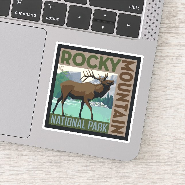 Rocky Mountain National Park | Elk Sticker (Detail)