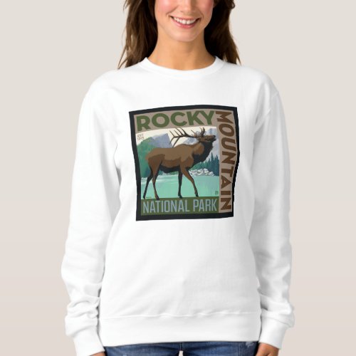 Rocky Mountain National Park  Elk Sweatshirt