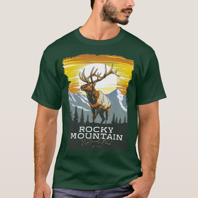 Rocky Mountain National Park Elk T-Shirt (Front)