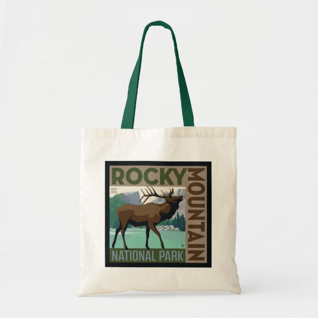 Rocky Mountain National Park | Elk Tote Bag (Front)