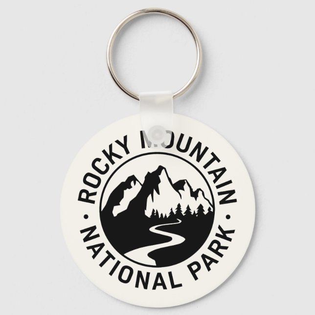 Rocky Mountain National Park Emblem Keychain (Front)