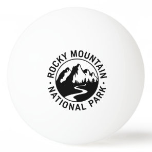 Rocky Mountain National Park Emblem Ping Pong Ball