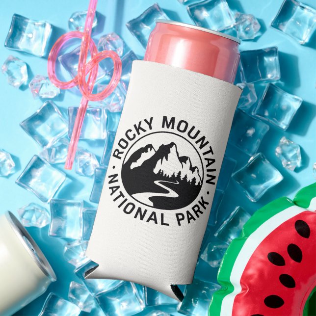 Rocky Mountain National Park Emblem Seltzer Can Cooler (In Situ Summer)