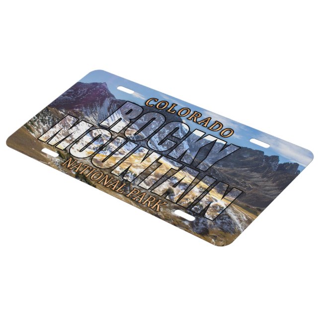 Rocky Mountain National Park Front License Plate | Zazzle