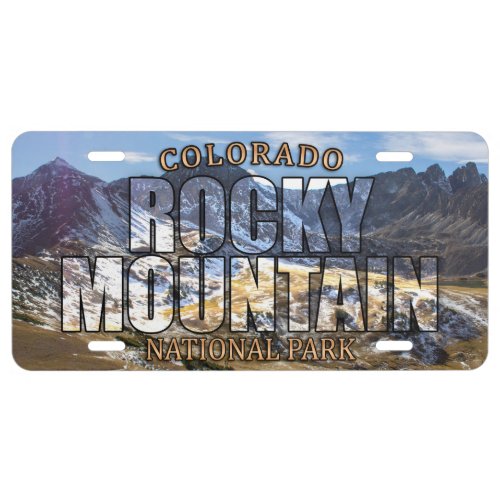 Rocky Mountain National Park Front License Plate