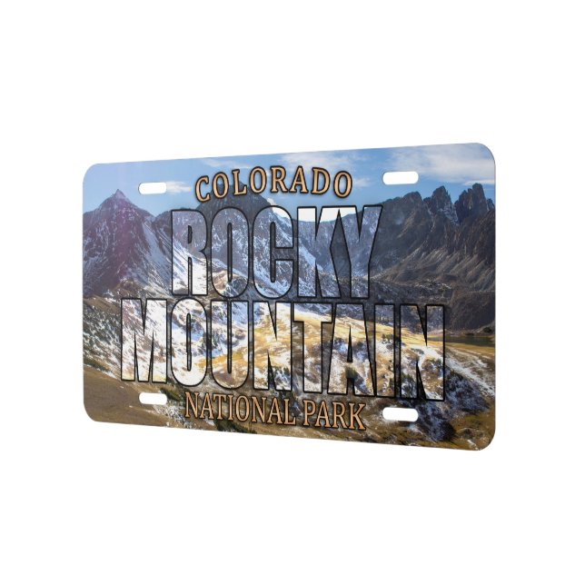 Rocky Mountain National Park Front License Plate | Zazzle