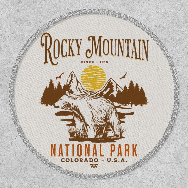 Rocky Mountain National Park Fun landscape Patch (Front)