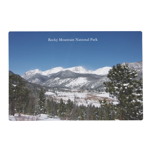 Rocky Mountain National Park laminated placemat (Front)