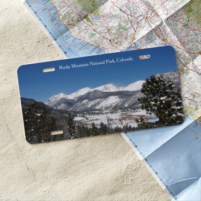 Rocky Mountain National Park license plate | Zazzle