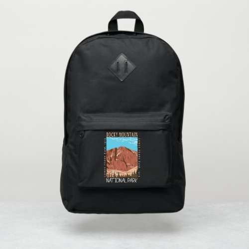 Rocky Mountain National Park Longs Peak Distressed Port Authority Backpack