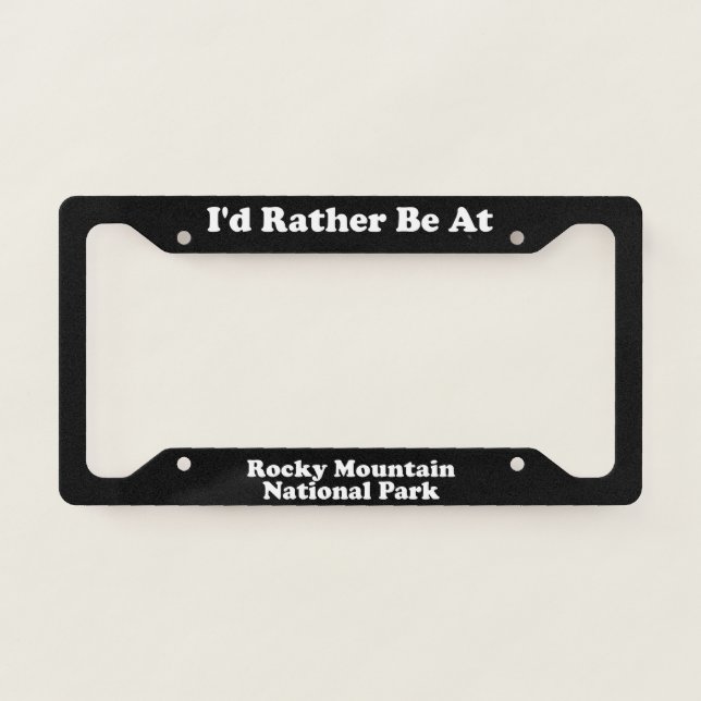 Rocky Mountain National Park - LPF License Plate Frame (Front)