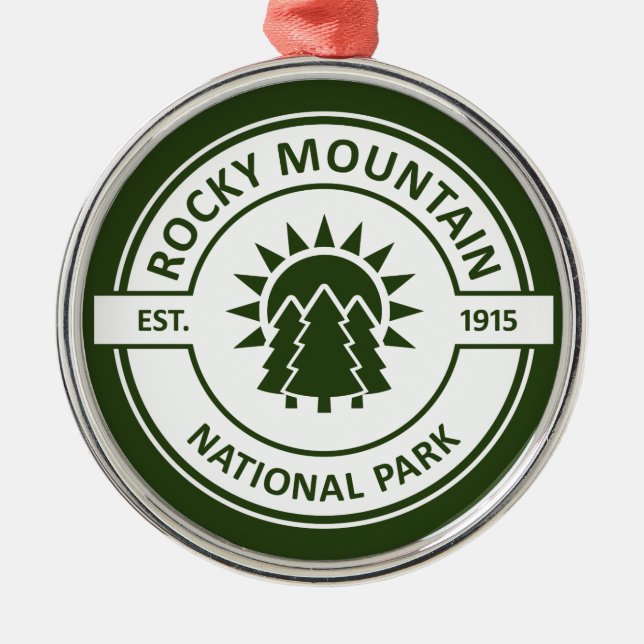 Rocky Mountain National Park Metal Ornament (Front)